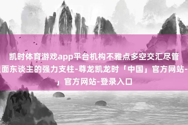 凯时体育游戏app平台机构不雅点多空交汇尽管取得了里面东谈主的强力支柱-尊龙凯龙时「中国」官方网站-登录入口